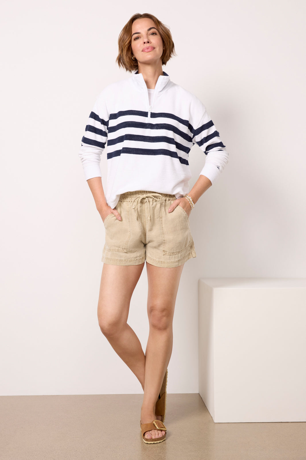 Cabana Towel Terry Quarter Zip