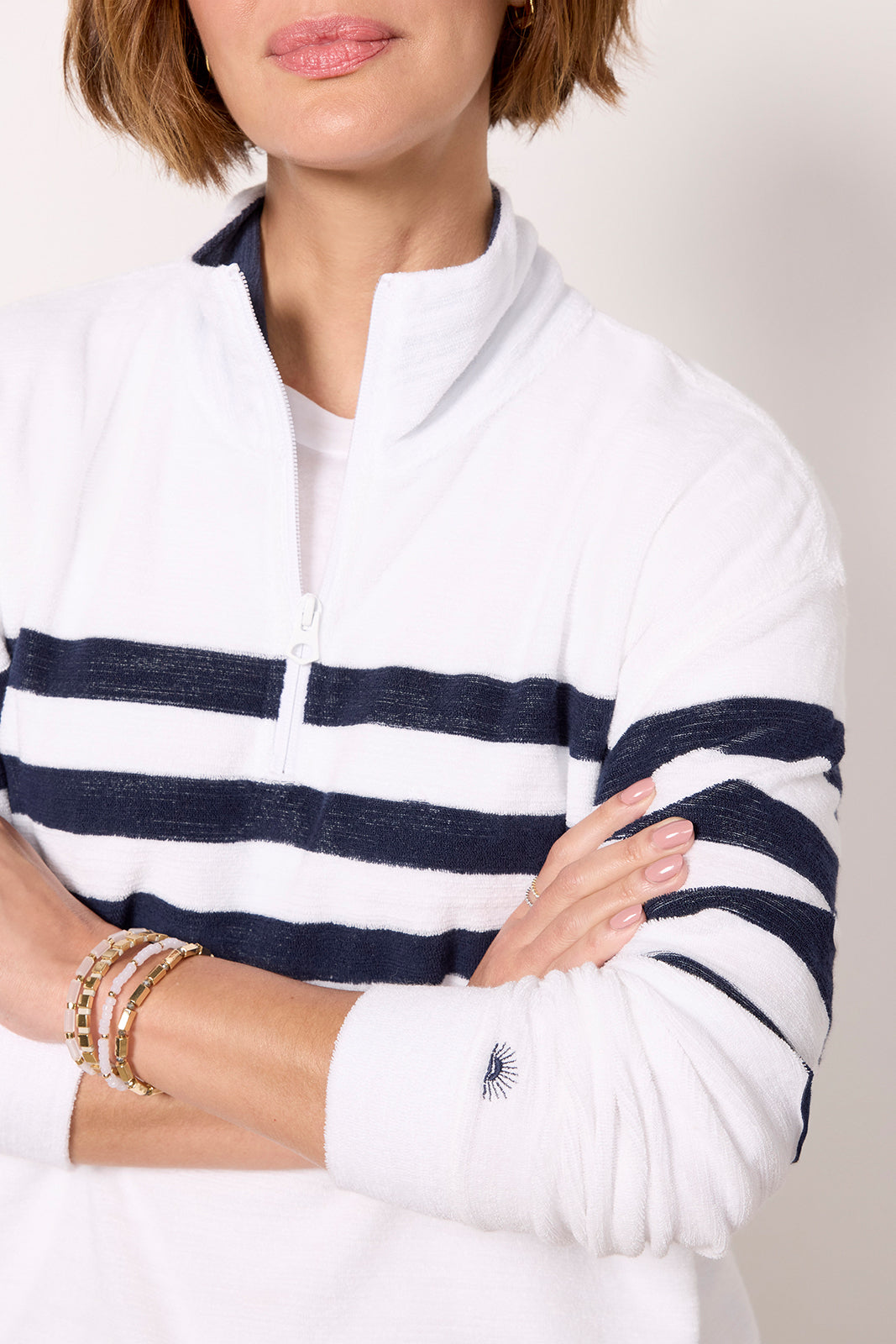 Cabana Towel Terry Quarter Zip